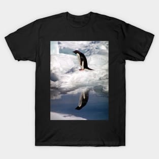 Adelie Penguin in a Reflective Mood T-Shirt